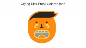 Crying Sick Emoji Colored Icon In Powerpoint Pptx Png And Editable Eps Format