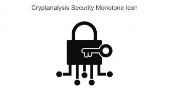 Cryptanalysis Security Monotone Icon In Powerpoint Pptx Png And Editable Eps Format