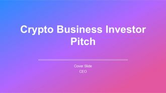 Crypto Business Investor Pitch PPT Template AT