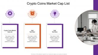 Crypto Coins Market Cap List In Powerpoint And Google Slides Cpb