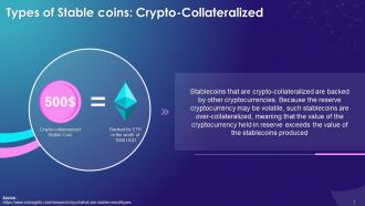 Crypto Collateralized As A Type Of Stablecoin Training Ppt
