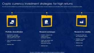 Crypto Currency Investment Strategies For High Returns