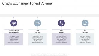 Crypto Exchange Highest Volume In Powerpoint And Google Slides Cpb