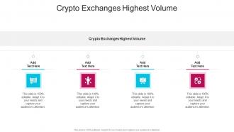 Crypto Exchanges Highest Volume In Powerpoint And Google Slides Cpb