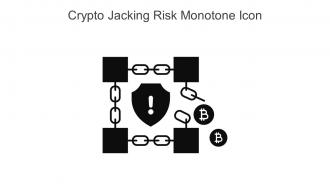 Crypto Jacking Risk Monotone Icon In Powerpoint Pptx Png And Editable Eps Format