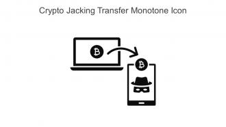 Crypto Jacking Transfer Monotone Icon In Powerpoint Pptx Png And Editable Eps Format