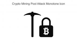 Crypto Mining Pool Attack Monotone Icon In Powerpoint Pptx Png And Editable Eps Format