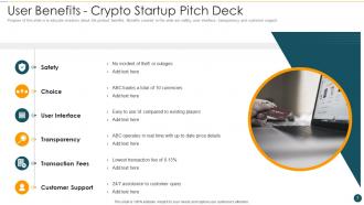 Crypto startup pitch deck ppt template