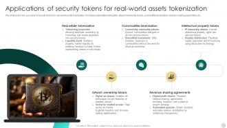 Crypto Tokens Unlocking Applications Of Security Tokens For Real World Assets BCT SS