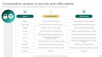 Crypto Tokens Unlocking Comparative Analysis Of Security And Utility Tokens BCT SS