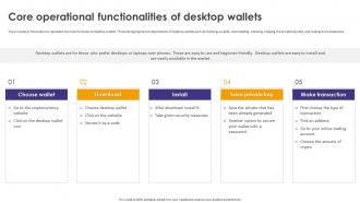 Crypto Wallets Types And Applications Core Operational Functionalities Of Desktop Wallets