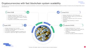 Cryptocurrencies With Fast Blockchain System Scalability Deep Dive Into Blockchain Ppt Example BCT SS V