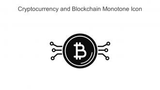 Cryptocurrency And Blockchain Monotone Icon In Powerpoint Pptx Png And Editable Eps Format