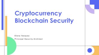 Cryptocurrency Blockchain Security PPT Template VA