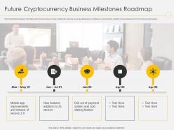 Cryptocurrency business future cryptocurrency business milestones roadmap