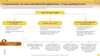 Cryptocurrency Crypto Gaming Comprehensive Guide For Mastering Cryptocurrency Investments Fin SS Editable Customizable