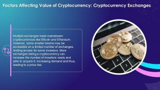 Cryptocurrency Exchanges In Determining Value Of Cryptocurrency Training Ppt