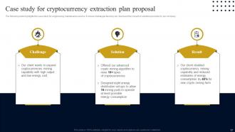 Cryptocurrency Extraction Plan Proposal Powerpoint Presentation Slides Editable Good