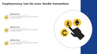 Cryptocurrency Icon For Cross Border Transactions