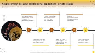 Cryptocurrency Industrial Applications Crypto Staking Comprehensive Cryptocurrency Investments Fin SS