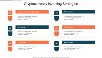 Cryptocurrency Investing Strategies In Powerpoint And Google Slides Cpb