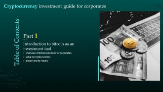 Cryptocurrency Investment Guide For Corporates Table Of Contents
