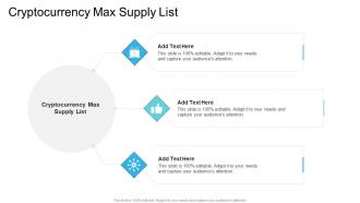 Cryptocurrency Max Supply List In Powerpoint And Google Slides Cpb