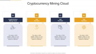 Cryptocurrency Mining Cloud In Powerpoint And Google Slides Cpb