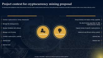 Cryptocurrency Mining Proposal Powerpoint Presentation Slides