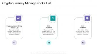 Cryptocurrency Mining Stocks List In Powerpoint And Google Slides Cpb