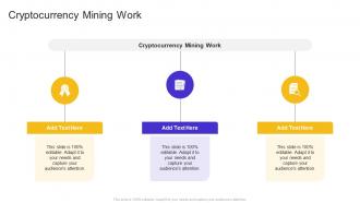 Cryptocurrency Mining Work In Powerpoint And Google Slides Cpb