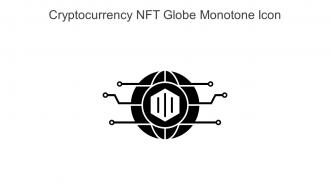 Cryptocurrency NFT Globe Monotone Icon In Powerpoint Pptx Png And Editable Eps Format