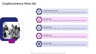 Cryptocurrency Price List In Powerpoint And Google Slides Cpb