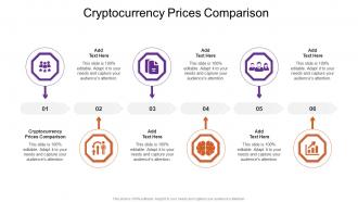 Cryptocurrency Prices Comparison In Powerpoint And Google Slides Cpb