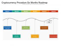 Cryptocurrency procedure six months roadmap