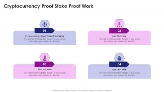 Cryptocurrency Proof Stake Proof Work In Powerpoint And Google Slides Cpb