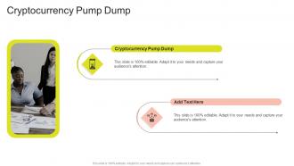 Cryptocurrency Pump Dump In Powerpoint And Google Slides Cpb