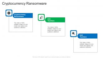 Cryptocurrency Ransomware In Powerpoint And Google Slides Cpb
