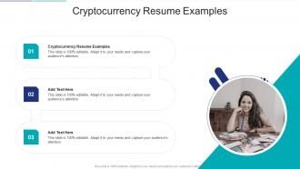 Cryptocurrency Resume Examples In Powerpoint And Google Slides Cpb