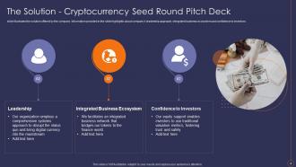 Cryptocurrency Seed Round Pitch Deck Ppt Template