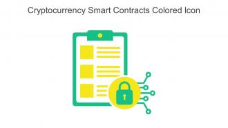 Cryptocurrency Smart Contracts Colored Icon In Powerpoint Pptx Png And Editable Eps Format