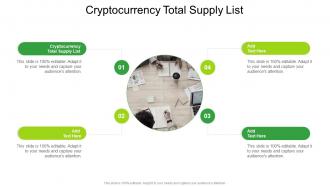 Cryptocurrency Total Supply List In Powerpoint And Google Slides Cpb