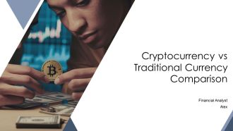 Cryptocurrency Vs Traditional Currency Comparison PPT Mockup AT