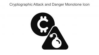 Cryptographic Attack And Danger Monotone Icon In Powerpoint Pptx Png And Editable Eps Format