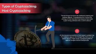 Cryptojacking Attack In Cyber Security Training Ppt Unique Content Ready