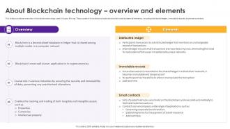 Cryptomining Innovations And Trends About Blockchain Technology Overview And Elements