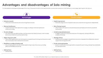 Cryptomining Innovations And Trends Advantages And Disadvantages Of Solo Mining