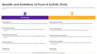 Cryptomining Innovations And Trends Benefits And Limitations Of Proof Of Activity Poa