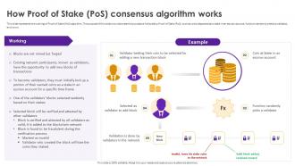 Cryptomining Innovations And Trends How Proof Of Stake Pos Consensus Algorithm Works