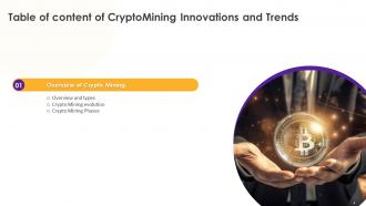 CryptoMining Innovations And Trends Powerpoint Presentation Slides Visual Graphical